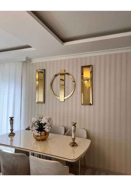 3’lü Gold Yüzük Saat ve Ayna Set fırsatları