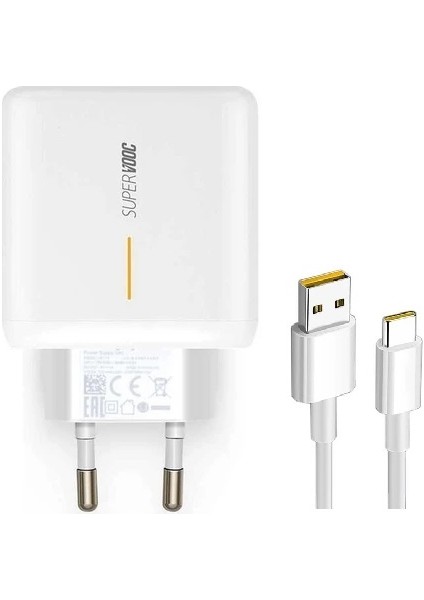 Oppo Super Vooc Şarj Cihazı Aleti 65W 5A Set