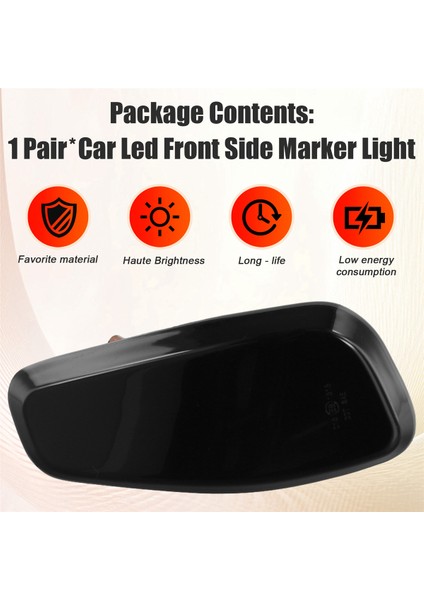 Araba LED Ön Yan Işaret Lambası Dönüş Sinyal Lambaları 68256049AA 68256050AA Jeep Renegade Bu 2014-2021 Sol El Direksiyonlu (Yurt Dışından) fırsatları