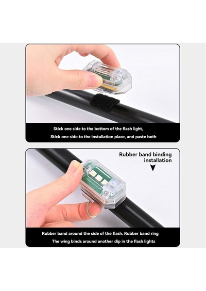 4 Adet Uzaktan Kumandalı Kablosuz LED Strobe Işıkları, 8 Renk USB Çarpışma Önleyici LED Acil Durum Uyarı Işıkları (Yurt Dışından) fiyatları