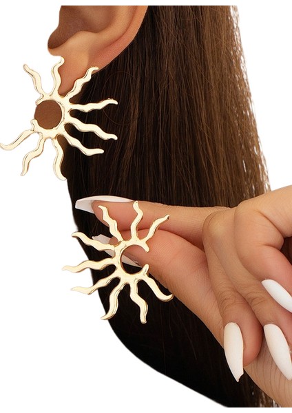 Niş Tasarım Çok Yönlü Küpe Kişilik Küpe Küpe Takı Kadın (Yurt Dışından)