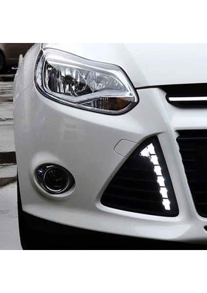 Ford Focus 3 Mk3 2012-2014 Drl Aksesuarları Için Araba LED Gündüz Farı Sis Lambası (Yurt Dışından) fırsatları