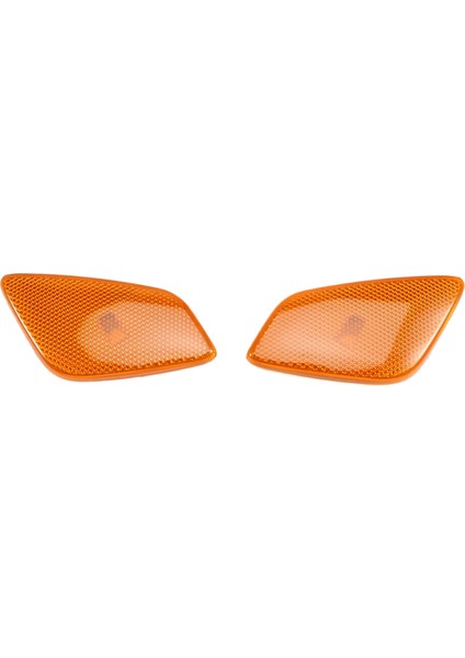 1 Çift Amber Lens Yan Işaret Köşe Lambası Dönüş Sinyal Lambası Muhafazası Jeep Wrangler Tj 1997-2006 55155629AC 55155628AC (Yurt Dışından)