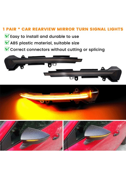 Araba Dikiz Aynası LED Lambası Dinamik Dönüş Sinyal Işıkları Gösterge Işıkları Seat Leon Mk3 Mk5 Arona Için (Yurt Dışından) fırsatları