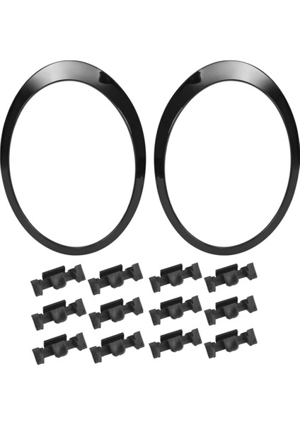 Siyah Far Trimleri Halka Çerçeveleri Kapak Çifti Mini Cooper R55 R56 2007-2015 51137149905 51137149906 51132752145 (Yurt Dışından) fiyatları