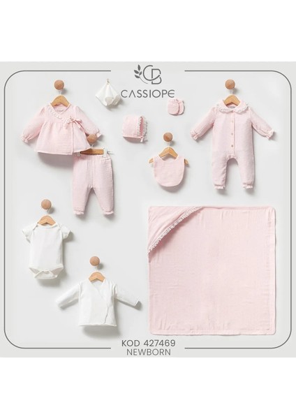 My Baby Kumsal% 100 Coton Hastane Çıkışı 10 lu Kutulu Set // 427469 Pembe