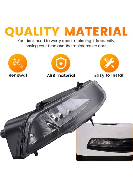 Araba Işığı Ön Tampon Sis Lambası Sis Lambası Grubu Vw Polo 6c Hatchback 2014-2018 6C0941662D Sağ (Yurt Dışından) indirimleri