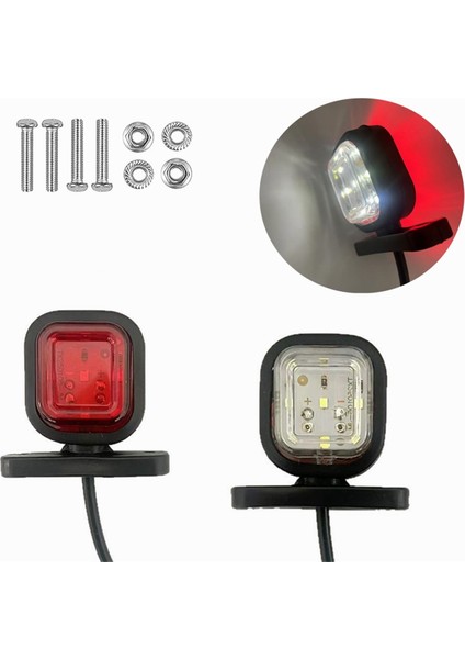 2 Adet Araba Kamyon Yan Işaretleme Lambası 12/24V LED Gösterge Lambası Arka Lambası Flaş Lambası (Yurt Dışından) modelleri