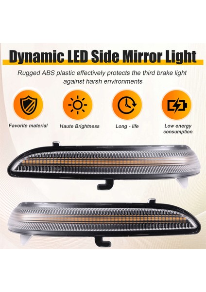 Peugeot 208 2008 2012-2020 Citroen C3 Için Dinamik LED Yan Ayna Sinyal Lambası Akan Işık Gösterildiği Gibi (Yurt Dışından) fırsatları
