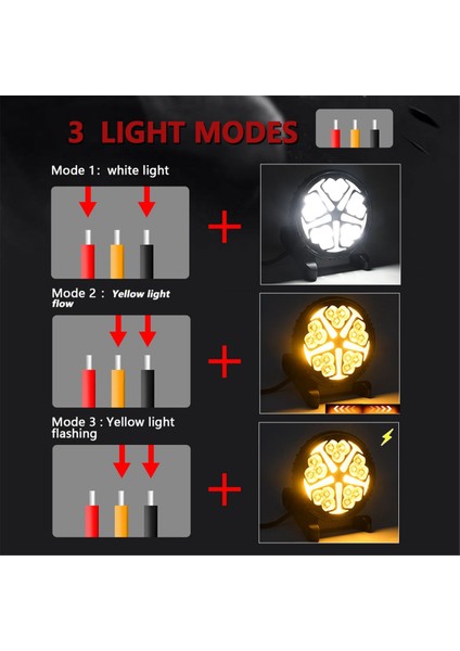 Yuvarlak 4 Inç Araba LED Çalışma Işıkları Flaş Spot Işıkları Drl Kamyon Atv Utv Suv Motosiklet Araba Römork Tekne (Yurt Dışından) fiyatları