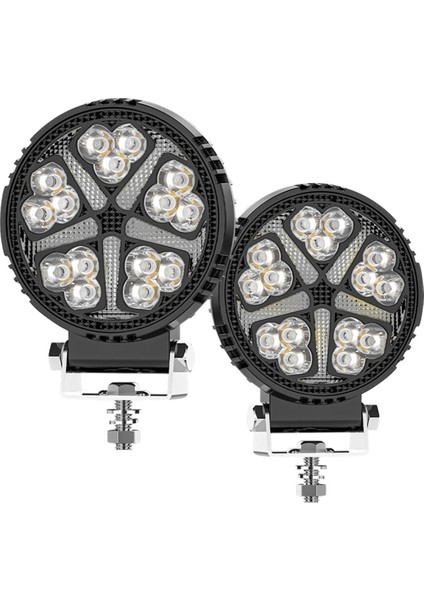 Yuvarlak 4 Inç Araba LED Çalışma Işıkları Flaş Spot Işıkları Drl Kamyon Atv Utv Suv Motosiklet Araba Römork Tekne (Yurt Dışından) modelleri