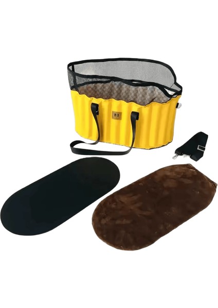 Köpek Araba Koltuğu Kapağı Katlanır Hamak Pet Taşıma Çantası Sepet Taşıma Kedi Kararlı Katlanabilir Seyahat Pet Köpek Araba Koltuğu (Yurt Dışından)