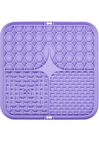 Evcil Hayvan Yalama Silikon Mat Evcil Hayvan Yavaş Besleme Plakası Kişiselleştirilmiş Besleyici Vakumlu Bardak Yemek Eğitim Besleyici (Yurt Dışından)