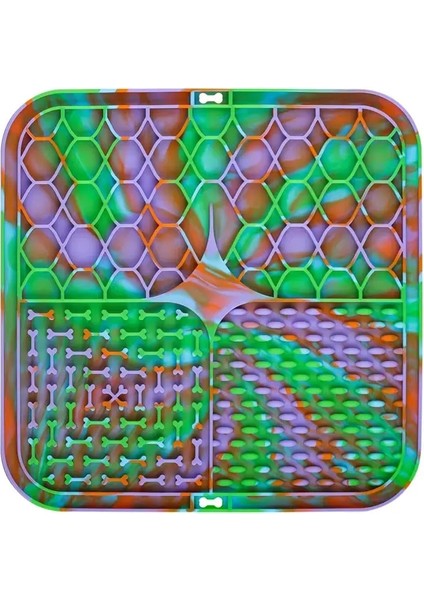 Evcil Hayvan Yalama Silikon Mat Evcil Hayvan Yavaş Besleme Plakası Kişiselleştirilmiş Besleyici Vakumlu Bardak Yemek Eğitim Besleyici (Yurt Dışından)