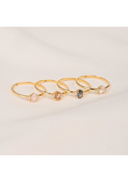 Gümüş Yüzük - 0.30 Karat Zultanit Tria Evlilik Teklifi Gümüş Yüzük - Doğal Taş Tria Gümüş Yüzük indirimleri