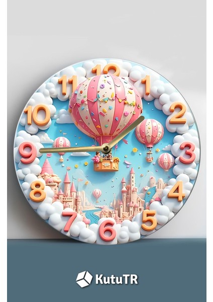 Sessiz Yuvarlak Ahşap Duvar Saati, Kuvars Hareketli 3D Görünümlü 2d Saat SDW101 fiyatları