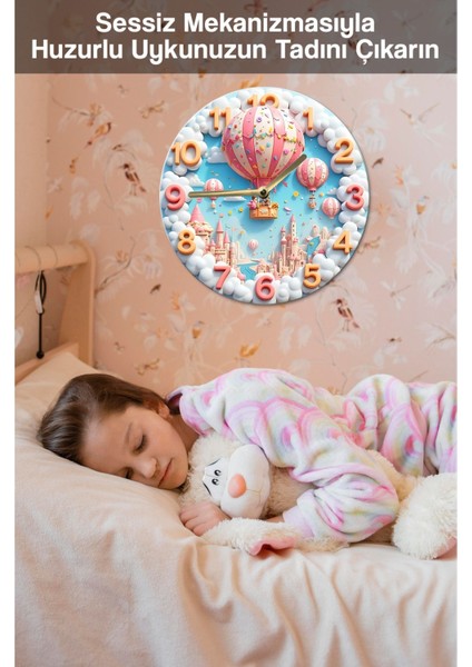 Sessiz Yuvarlak Ahşap Duvar Saati, Kuvars Hareketli 3D Görünümlü 2d Saat SDW101 fırsatları