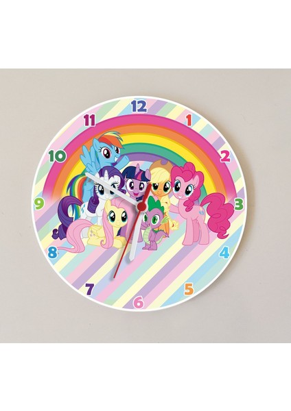 My Little Pony 2 Çocuk Odası Sessiz Duvar Saati
