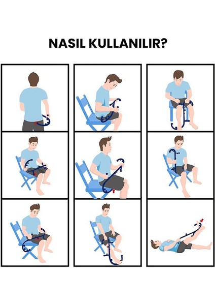 Tetik Noktası Masaj Kancası | Boyun Sırt Omuz Ayak Bacak Giderici Derin Doku Masaj Aleti