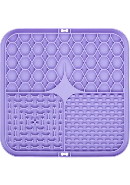 Evcil Hayvan Yalama Silikon Mat Evcil Hayvan Yavaş Besleme Plakası Kişiselleştirilmiş Besleyici Vakumlu Bardak Yemek Eğitim Besleyici (Yurt Dışından)