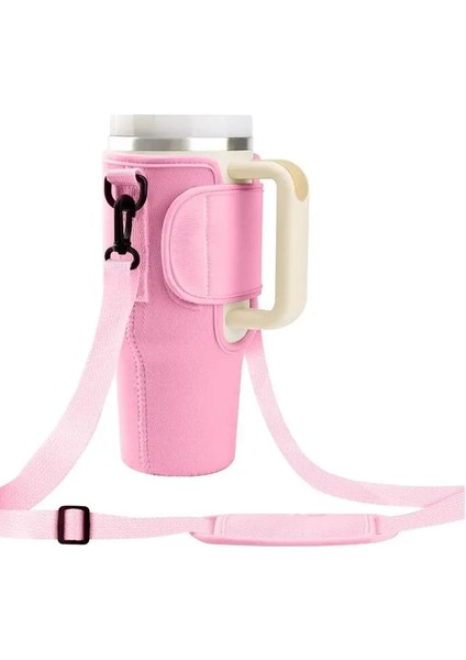 Yeni Stil Ayarlanabilir Omuz Askılı Taşıma Çantası Su Bardağı Katlanabilir Taşınabilir Su Şişesi Termos Bardak (Yurt Dışından)