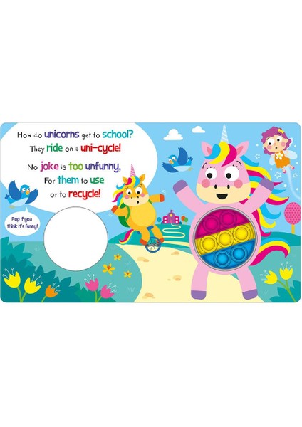 Push And Pop Unicorny Forever - Board Book