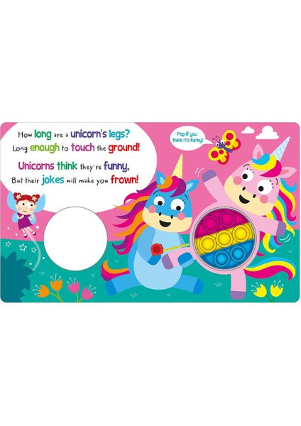Push And Pop Unicorny Forever - Board Book
