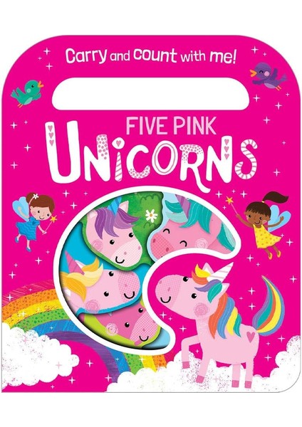 Five Pink Unicorns - Carry And Count - Board Book