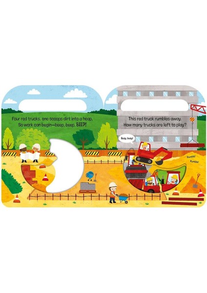Five Red Trucks - Carry And Count - Board Book