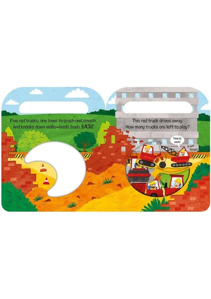Five Red Trucks - Carry And Count - Board Book