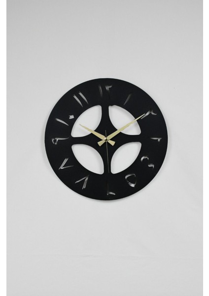 Arabic Model Metal Lazer Kesim Akar Sessiz Mekanizmalı Duvar Saati (40*40 Cm) fırsatları