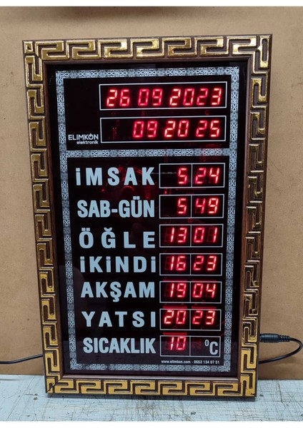 Ev Tip Namaz Vakitlerini Gösteren 8 Farklı Imam Seçeneği ile Ezan Okuyan Dijital Imsakiye Vakitmati fırsatları