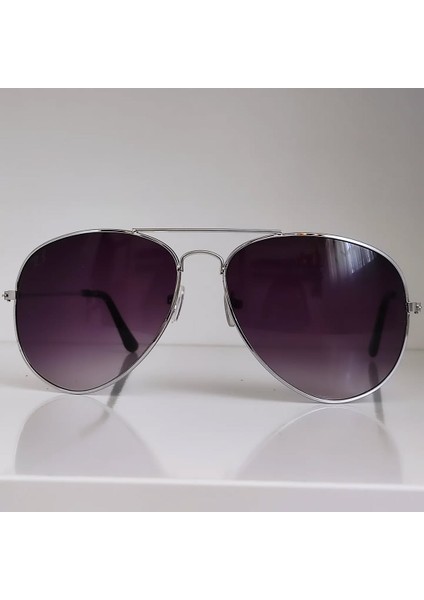Damla Güneş Gözlüğü Gümüş Renk Çerçeve Füme Cam Unisex fiyatları