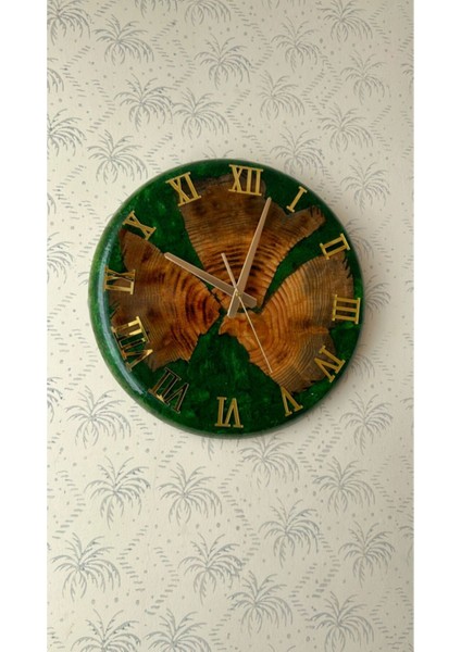 Reçine Epoksi Çam Ağacı Duvar Saati fırsatları