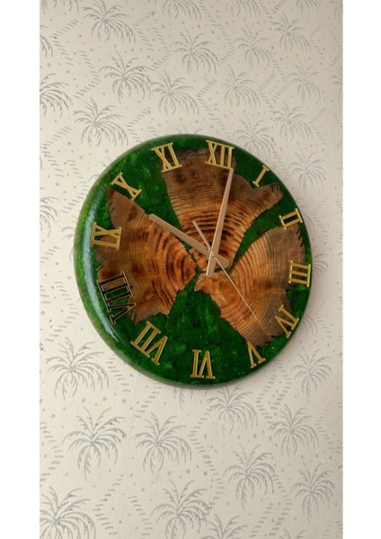 Reçine Epoksi Çam Ağacı Duvar Saati indirimleri