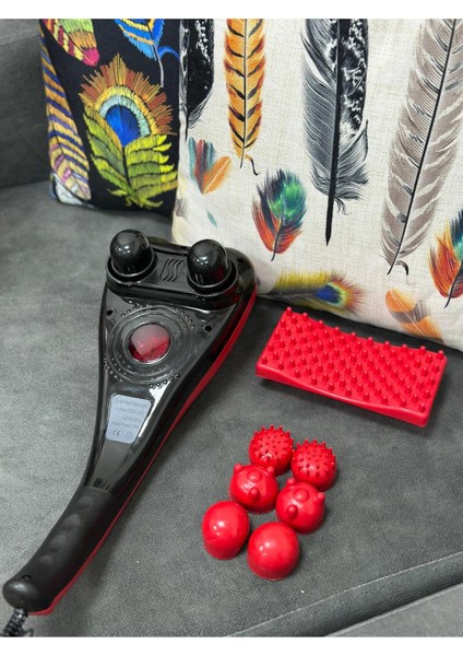 SL-222A Kırmızı Çift Başlıklı Paletli Masaj Aleti Sırt Bacak Kol Tüm Vücut Masaj Cihazı modelleri