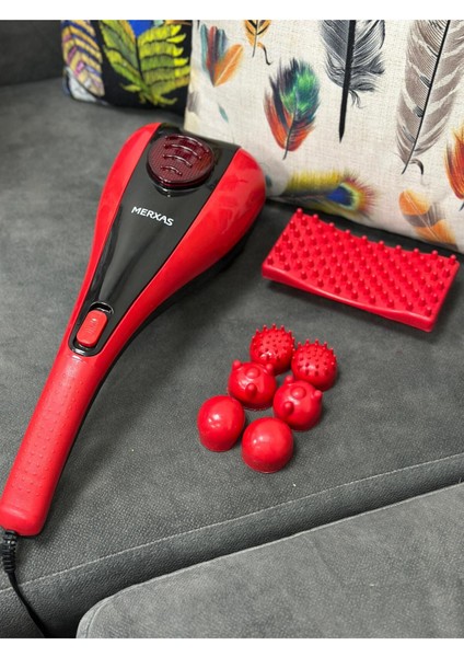 SL-222A Kırmızı Çift Başlıklı Paletli Masaj Aleti Sırt Bacak Kol Tüm Vücut Masaj Cihazı fırsatları