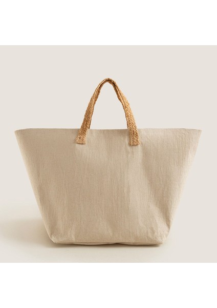 Elite Nusilo Çamaşır Çantası 35X50 cm Natural 1 Adet