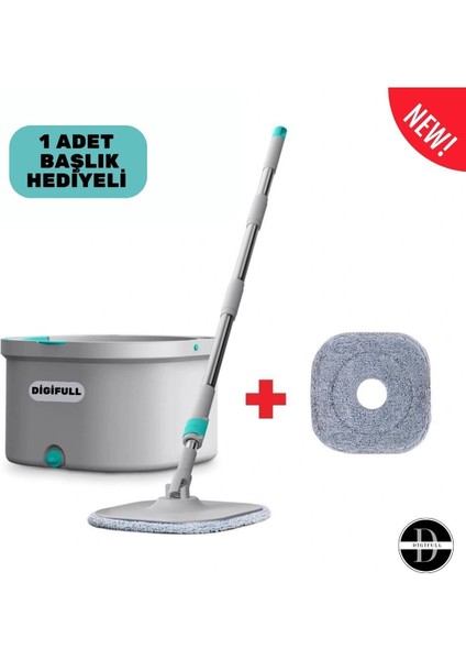 Elite Otomatik Temizlik Seti - Temiz & Kirlik Suyu Ayıran Özellikli Mop 1 Adet