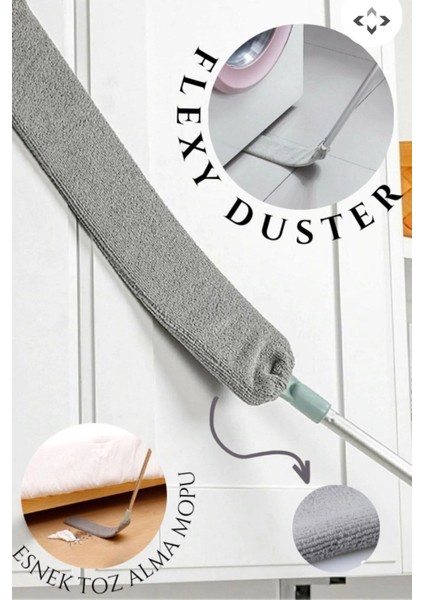 Elite Flexy Duster Esnek Toz Alma Mopu - Yıkanabilir Mikrofiber Mop Bezi - %100 Mikrofiber 1 Adet