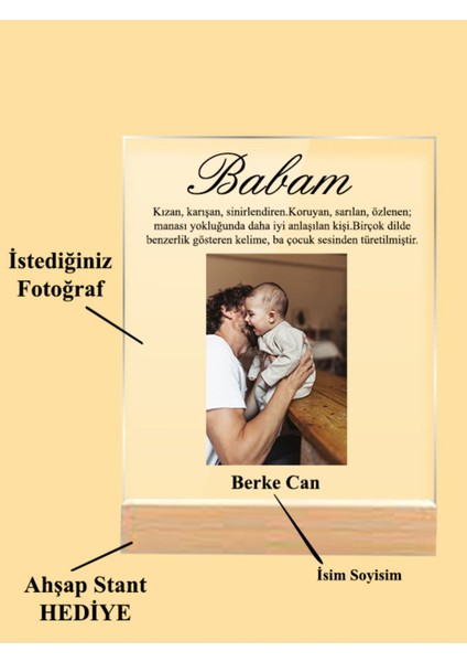 Babalar Günü Hediyesi Babaya Hediye En Özel Hediye 1 Adet fiyatları