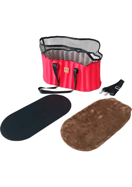 Köpek Araba Koltuğu Kapağı Katlanır Hamak Pet Taşıma Çantası Sepet Taşıma Kedi Kararlı Katlanabilir Seyahat Pet Köpek Araba Koltuğu (Yurt Dışından)