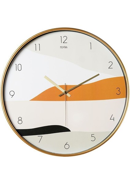 Muyika Pino Gerçek Cam 42 cm Sessiz Mekanizma Duvar Saati modelleri