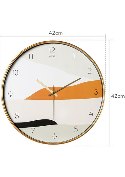 Muyika Pino Gerçek Cam 42 cm Sessiz Mekanizma Duvar Saati fırsatları