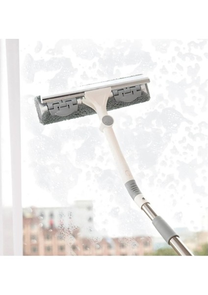 Elite Çift Taraflı Çok Amaçlı Teleskobik Cam, Duvar, Zemin Mop Set 1 Adet