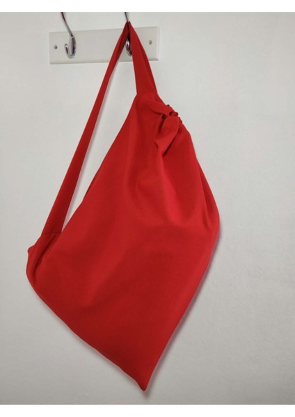 Elite El Yapımı Duck Kumaş Keten Kırmızı Askılı Çamaşır Oyuncak Kirli Saklama Torbası 5 Renk 65*45 cm 1 Adet