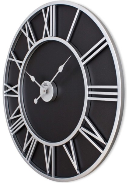 Saat 2688 Sb Ultima Ferforje 76 Cm. Mat Siyah Z Duvar Saati
