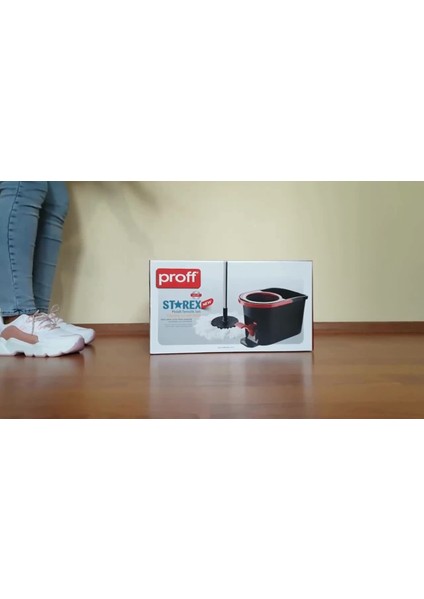Elite Cleanped Pedallı Spin Mop Temizlik Seti - Tek Kova 2 Sap - 1 Adet