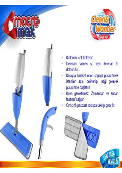 Elite Sprey Mop Temizlik Mopu 1 Adet