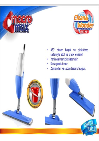 Elite Sprey Mop Temizlik Mopu 1 Adet